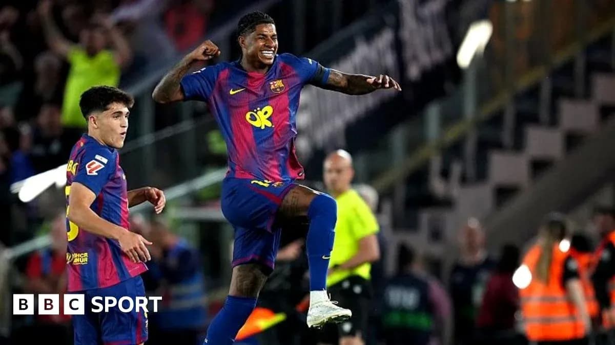 Jugador de Barcelona celebrando un gol en el estadio Jugador de Barcelona celebrando un gol en el estadio