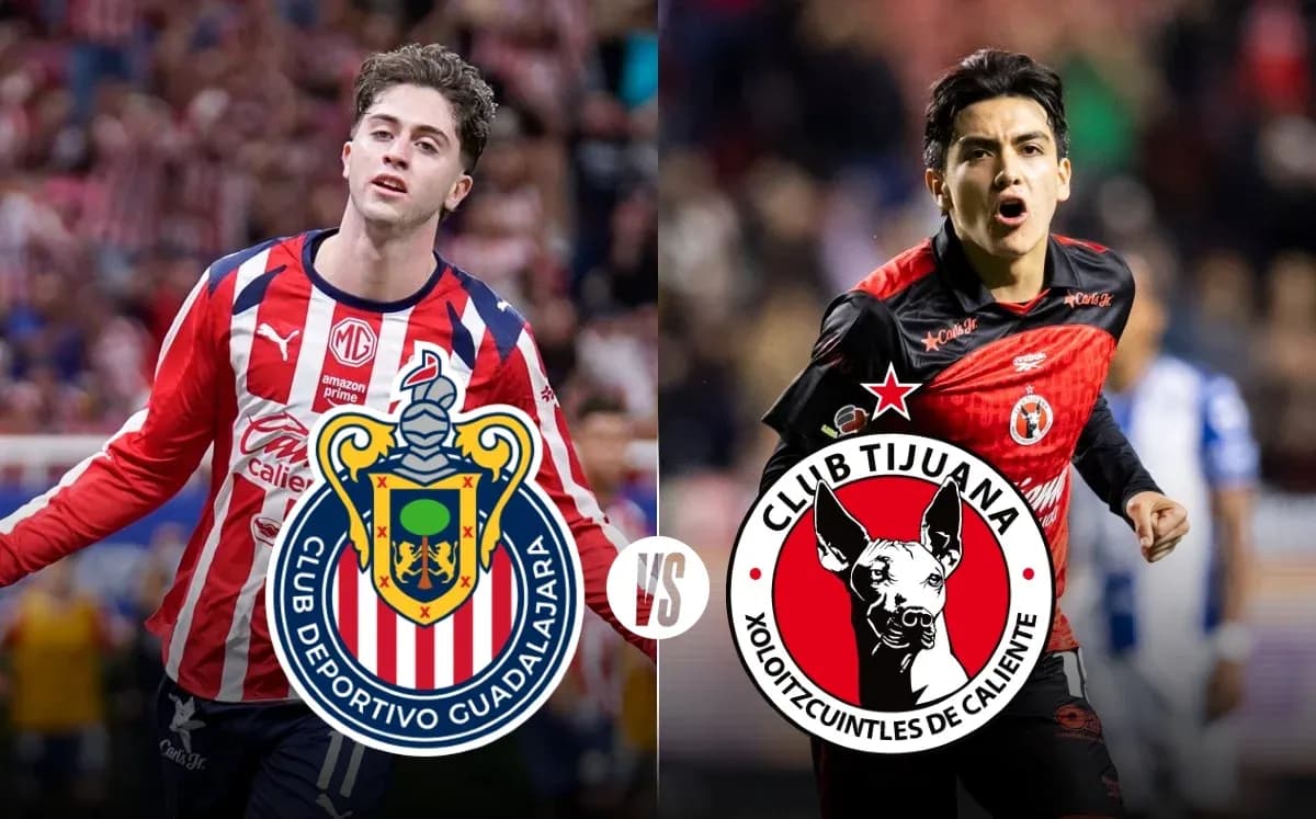 Jugadores de Chivas y Tijuana en el partido Jugadores de Chivas y Tijuana en el partido