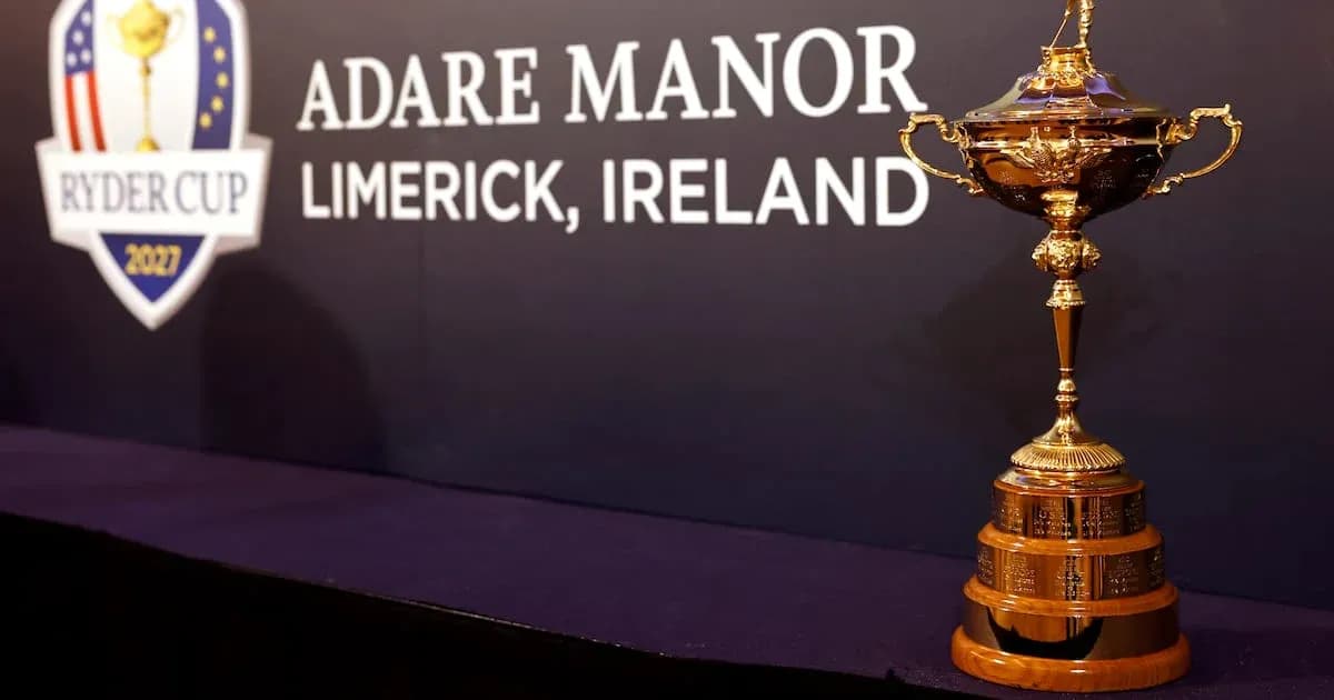 Trofeo Ryder Cup en evento en Adare Manor Trofeo Ryder Cup en evento en Adare Manor