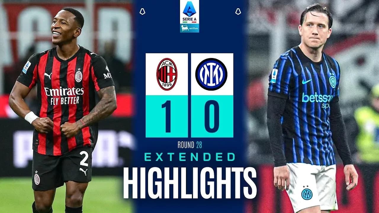 AC Milan derrota a Inter 1-0 en Serie A AC Milan derrota a Inter 1-0 en Serie A