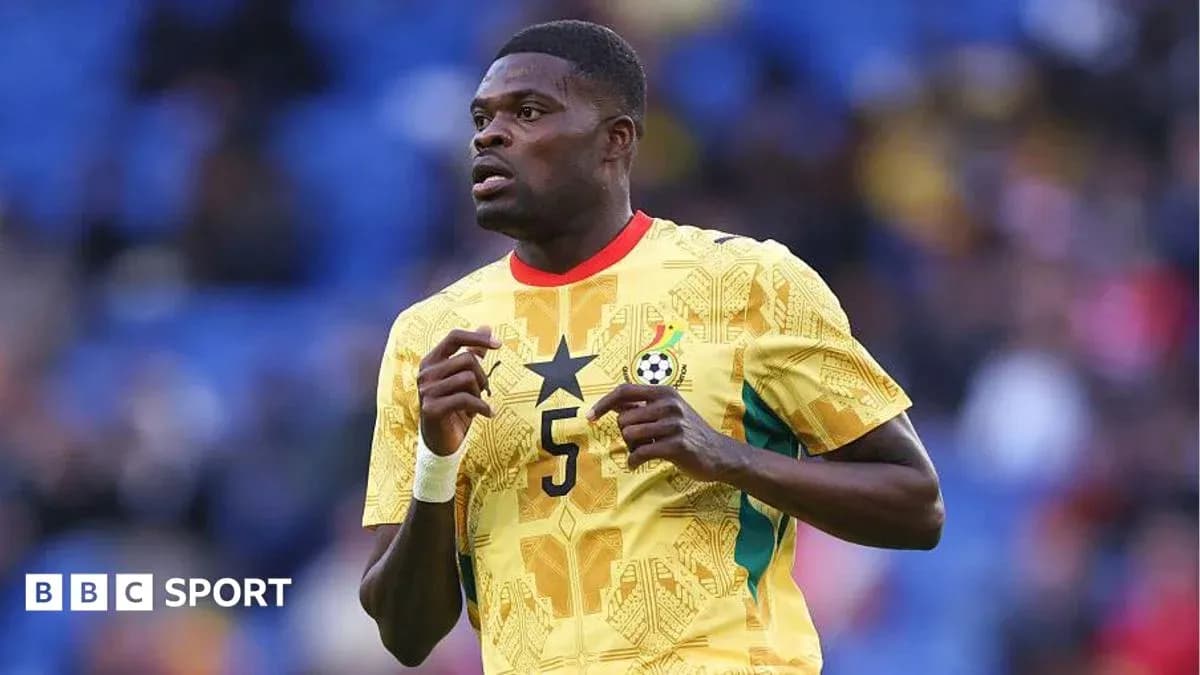 Jugador de Ghana en acción durante un partido Jugador de Ghana en acción durante un partido