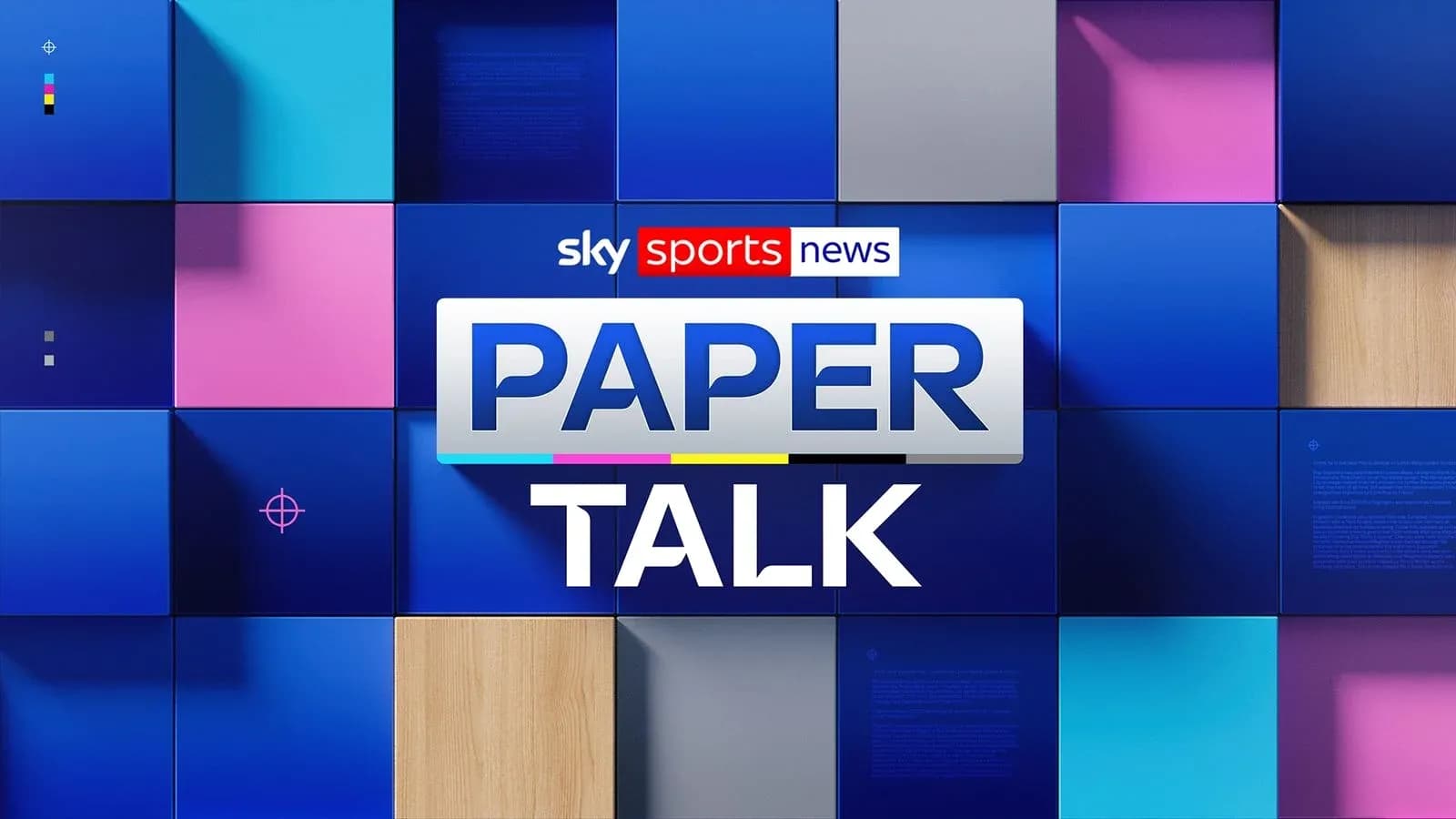 Logo de Sky Sports News Paper Talk sobre fondo colorido Logo de Sky Sports News Paper Talk sobre fondo colorido