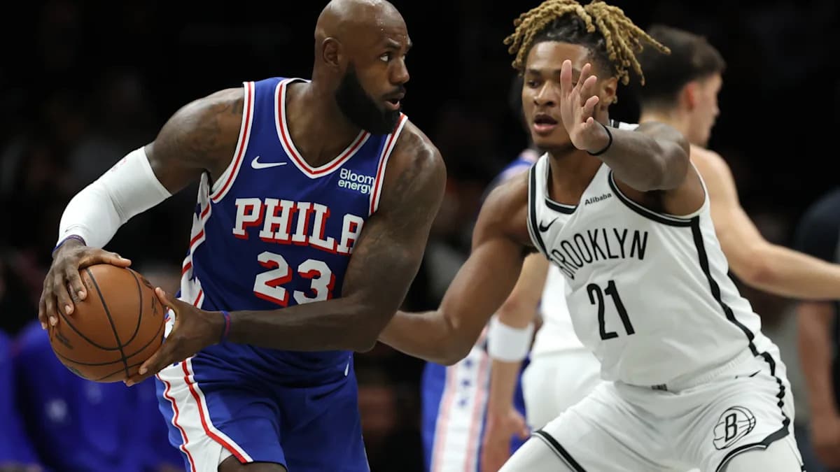LeBron James lidera la ofensiva de los 76ers en su primer encuentro con la nueva alineación estelar LeBron James lidera la ofensiva de los 76ers en su primer encuentro con la nueva alineación estelar